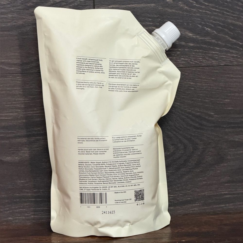 Salt & Stone Bergamot & Hinoki Body Wash Refill 32oz/946mL. New! - Picture 5 of 11